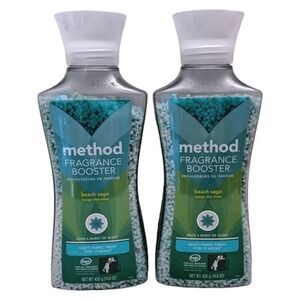 Method Laundry Fragrance Booster Beads Beach Sage 14.8 oz Lot of 2‎ Bottles